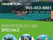 Tablet Screenshot of bramptonscuba.com